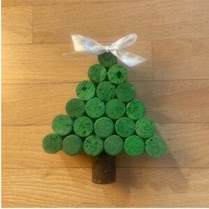 Wine cork Christmas tree holiday decor decoration handmade